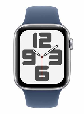 Imagen 2 del producto Apple Watch SE GPS Caja Aluminio Plata 44mm Correa Deportiva Azul Denim Talla M/L