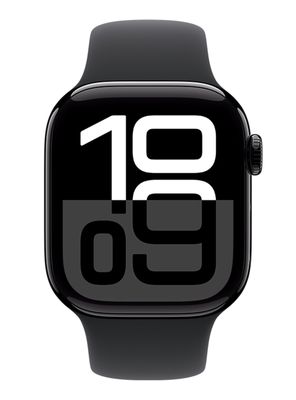 Imagen 2 del producto Apple Watch Series 10 GPS Caja Aluminio Negro Azabache 42mm Correa Deportiva Negra Talla M/L