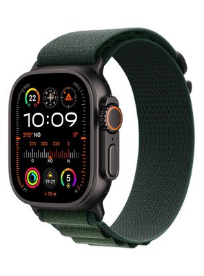 Apple Watch Ultra 2 GPS + Cellular Caja Titanio Negro 49 mm Correa Loop Alpine Verde Oscuro Talla L