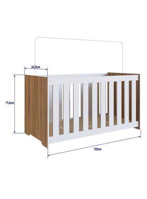 Imagen 2 del producto Cuna Valencia 3 Niveles de Altura Nogal