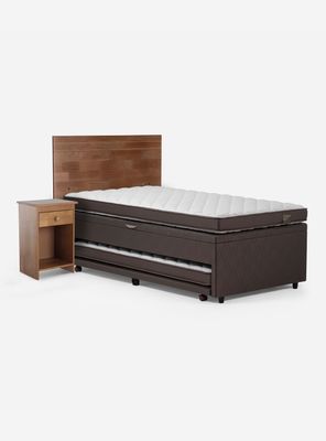 Bed Boxet Ergo T 1.5 Plazas Tabor Caramelo