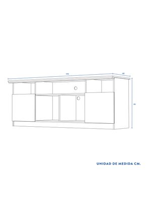 Imagen 2 del producto Rack Atenas Olmo-Blanco