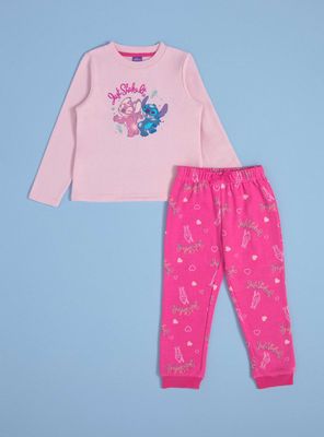 Pijama Disney Stitch y Angel, Detalles en Folia