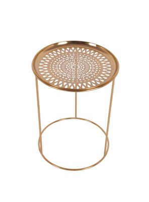 Imagen 2 del producto Mesa Lateral Tallada Metal 40 cm
