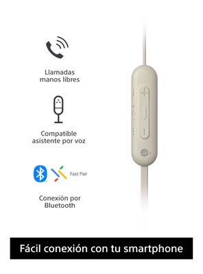 Imagen 2 del producto Audífonos Internos Inalámbricos WI-C100 Crema