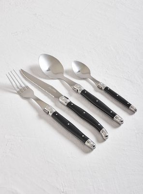 Set Cubiertos Black 24 Piezas