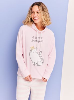 Pijama Cuello Alto con Aplicación Bordado