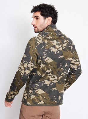 Imagen 2 del producto Polerón Diseño Estampado Medio Cierre Polar