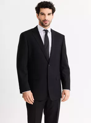 Traje Recto 100% Lana Lisa Regular Fit