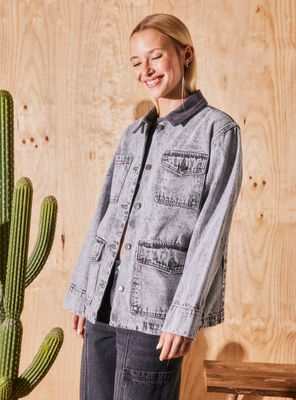 Chaqueta Corset con Detalle de Hebilla