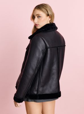 Imagen 2 del producto Chaqueta Aviadora Oversize Cierre Metálico