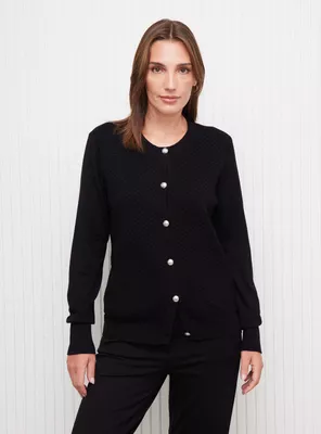 Chaleco Textura Frontal Botón Metálico Estilo Naval