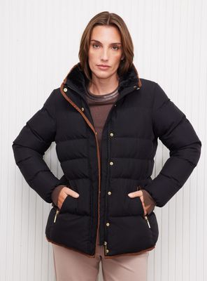 Parka Quilt Tela Suave Impermeable Elástico en Cintura