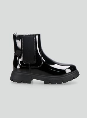 Botín Chelsea Boot Look Charol Niña