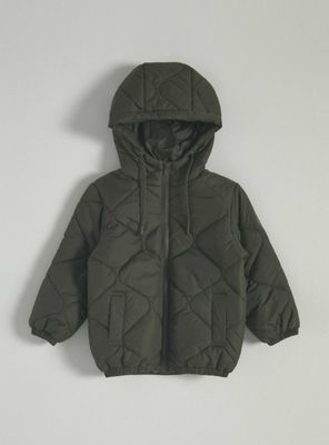 Parka Diseño Acolchado con Gorro