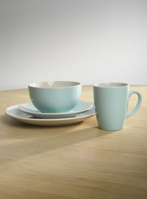 Imagen 2 del producto Set Vajilla 24 Piezas Granito Aqua Cerámica