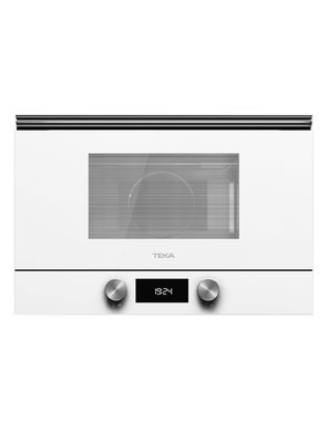 Horno Microondas Empotrable + Grill Frente Cristal ML 8220 L WH Blanco