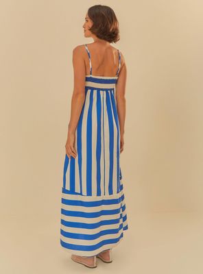 Imagen 2 del producto Vestido Largo sin Mangas Rayas