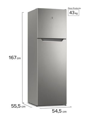Imagen 2 del producto Refrigerador Top Mount No Frost 247 Litros Altus 1250l