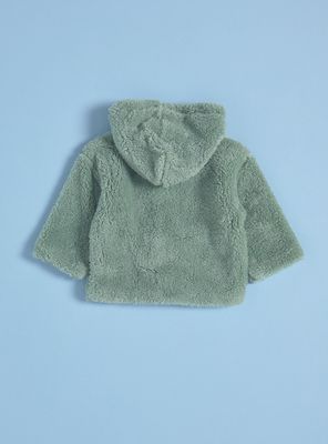 Imagen 2 del producto Chaqueta de Sherpa con Forro Rayado a Tono