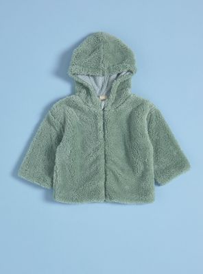 Imagen 1 del producto Chaqueta de Sherpa con Forro Rayado a Tono