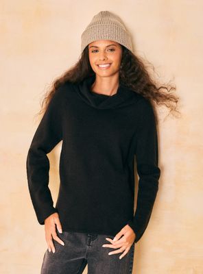 Sweater Estilo Básico con Cuello Alto