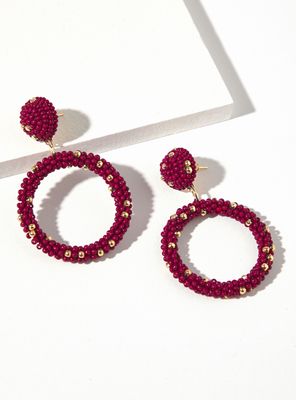 Aros Colgantes Mostacillas