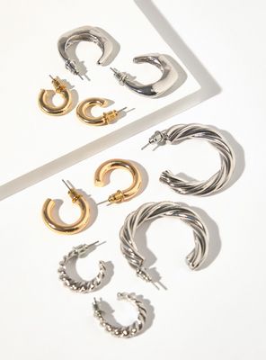 Aros Metalizados 6 Piezas