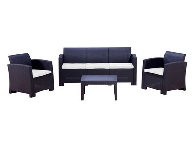 Imagen 1 del producto Juego de Living Milano Sofá 3C + 2 Sillones+ Mesa Northwest