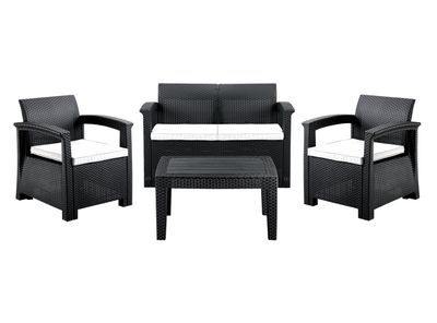 Juego de Living Ibiza Sofá 2C + 2 Sillones + Mesa Northwest