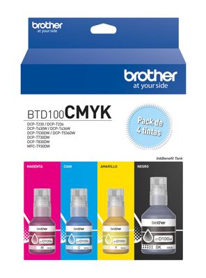 Imagen 2 del producto Pack 4 Botellas de Tinta BTD100CMYK