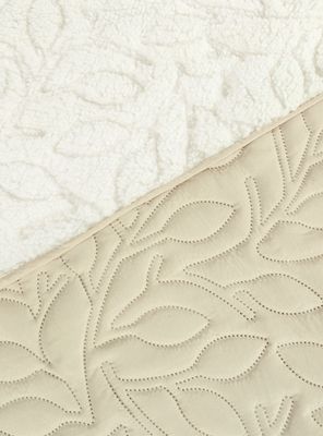 Imagen 2 del producto Quilt 1.5 Plazas Hojas Sherpa