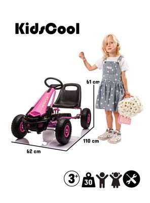 Imagen 2 del producto Go Kart a Pedales Rosado Emm