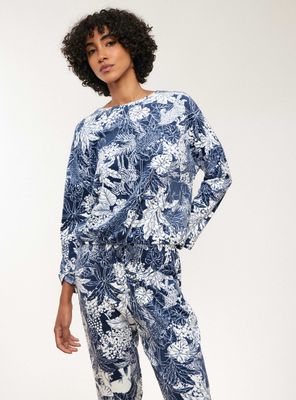 Pijama Cuello Redondo Tela Peach Full Print