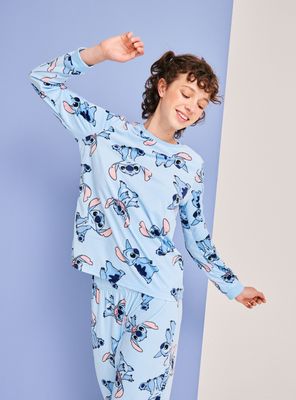 Pijama Velour Full Print Disney Stitch
