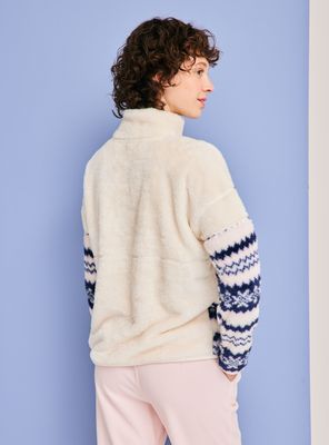 Imagen 2 del producto Pijama Polerón Polar Full Print Pantalón Polar Liso