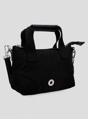 Imagen 2 del producto Cartera Crossbody Textil con Asas Efecto Cuero