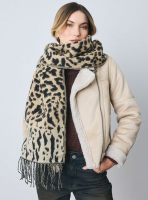 Bufanda Tejido Jacquard Diseño Animal Print