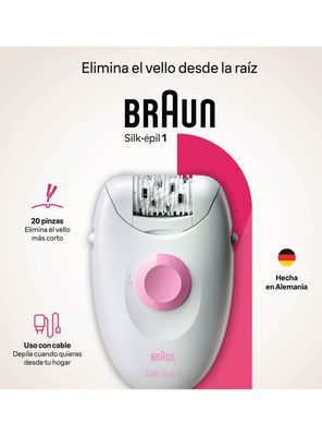 Imagen 2 del producto Depiladora de Pinzas SIlk-épil SE1-000 PNK BOX MN