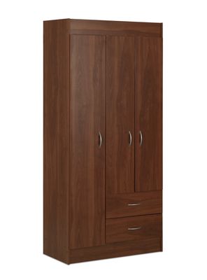 Clóset 3 Puertas 2 Cajones Chocolate