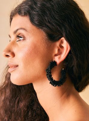 Aros Argolla Mostacillas de Color