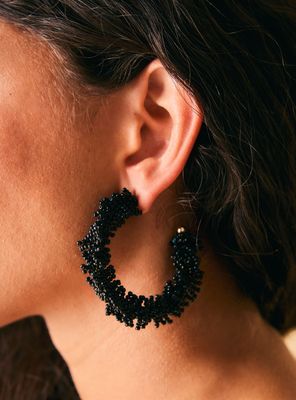 Imagen 2 del producto Aros Argolla Mostacillas de Color