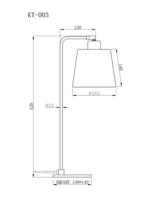 Imagen 2 del producto Lámpara de Sobremesa Cobre Blanco