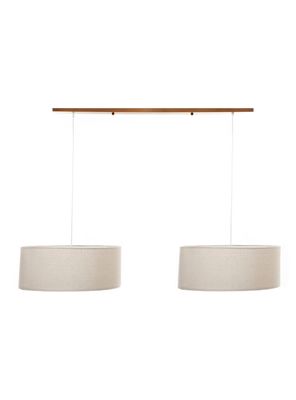 Lámpara Diseño 3 Colgante Crudo 2 Luces