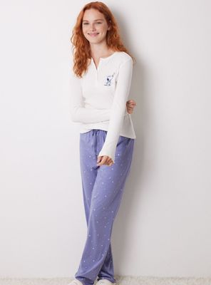 Pijama Largo Algodón Snoopy Star