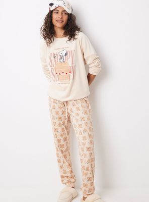 Pijama Largo Terciopelo Snoopy