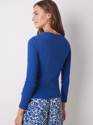 Imagen 2 del producto Polera Manga Larga Canalé Tapeta Frontal