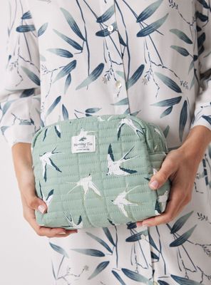Neceser Grande Estampado Pájaros