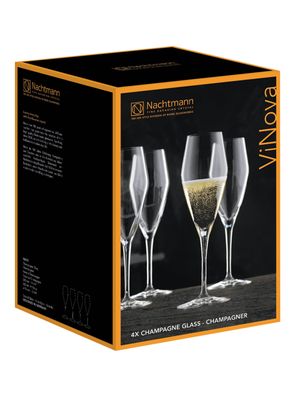 Imagen 2 del producto Set de 4 Copas Cristal Vinova Champagne 280 ml