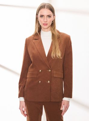 Blazer Agamuzado con Forro